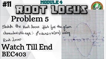 11.Root Locus Problem 5 Explained Deeply Explained Module 4 4th Sem ECE  VTU BEC403