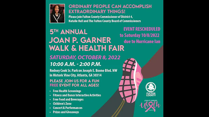 District- 4 JOAN P GARNER Walk and Health Fair Pro...