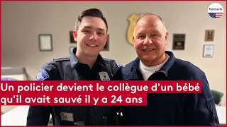 Un policier devient le collègue d'un bébé qu'il avait sauvé