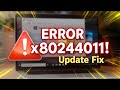 How to Fix Windows Update Error 0x80244011 on Windows 11