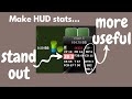 Make poker HUD statistics more noticeable AND useful