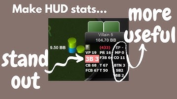 Make poker HUD statistics more noticeable AND useful