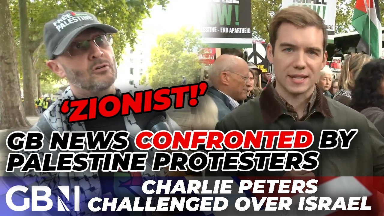 Charlie Peters CONFRONTED at pro-Palestine march – ‘You’re a ZIONIST!’ Charlie Peters CONFRONTED at pro-Palestine march – ‘You’re a ZIONIST!’