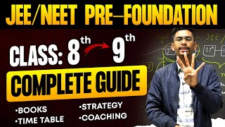 How to start JEE / NEET Pre foundation from class 9th 📈|Complete path , strategy ,books, Coaching