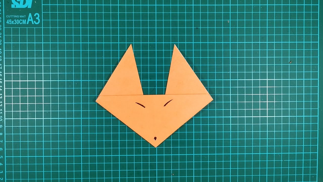 CARA MEMBUAT ORIGAMI KEPALA RUBAH MUDAH BANGET YouTube