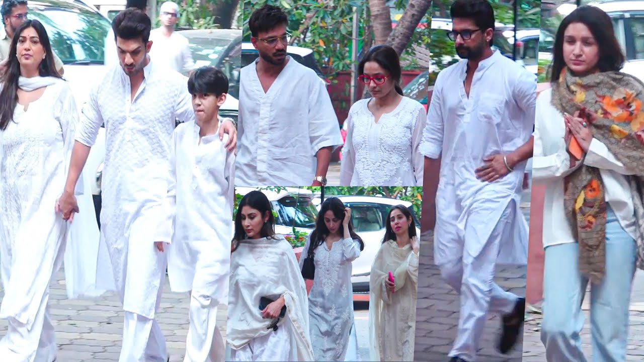 Arjun Bijlani's Father-In-Law's Prayer Meet: Mouni Roy, Ankita Lokhande, Shefali, Vicky, Zara & More