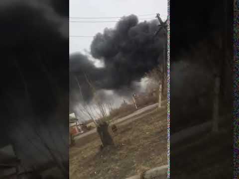 Крупный пожар в Черногорске: загорелось здание бывшего 