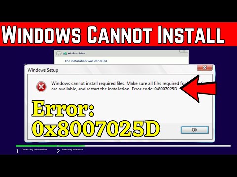 Windows cannot install