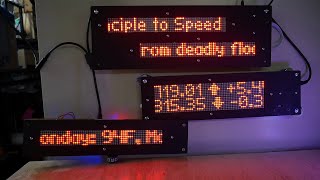 IoT Scrolling Data Tickers with free APIs