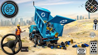 Garbage Trash Truck Realistic Simulator 3D City Road Garbage Dumper Truck Driver Android GamePlay#34 screenshot 3