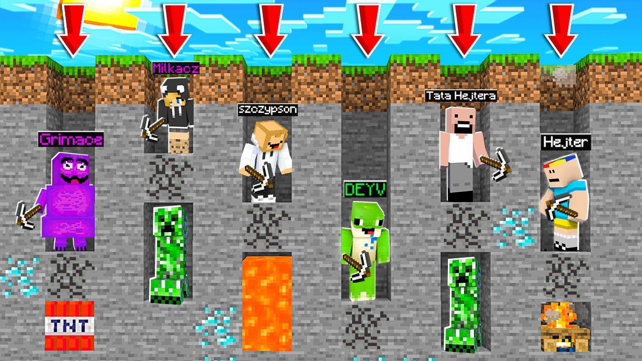 KTO WYKOPIE WIĘCEJ DIAXÓW KOPIĄC SIĘ W DÓŁ = WYGRYWA $$$!