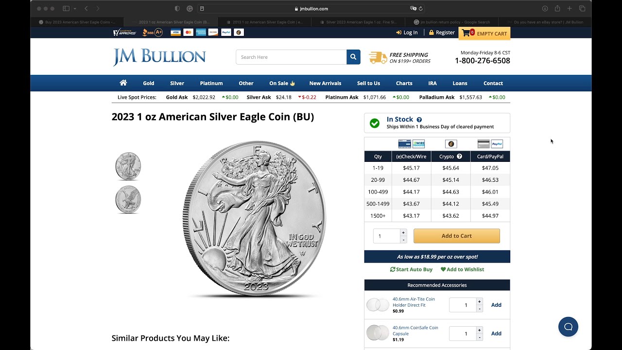 Use This Tip to Get The Best Price on Silver From JM Bullion