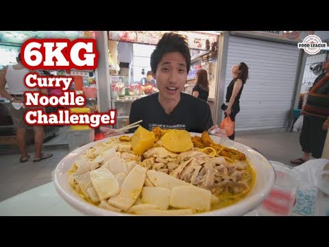 6KG CURRY CHICKEN NOODLE CHALLENGE! | Massive Singapore Style Curry Noodle Challenge