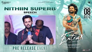 Nithiin Superb Speech | Extra Ordinary Man Pre Release Event | Sreeleela | Vakkantham Vamsi