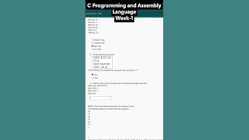 NPTEL C Programming & Assembly Language Week 1 Assignment Answers | July–Dec 2025 | NOC25-CS114