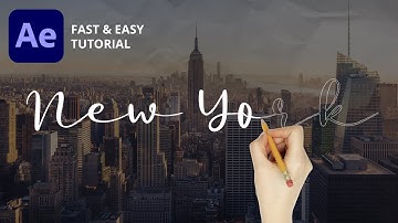 TEXT ANIMATION After Effects WRITING - Basics Easy Tutorial