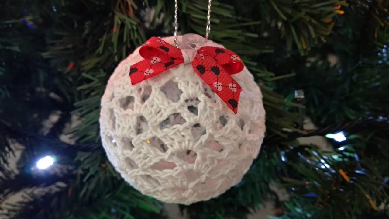 Albero Di Natale Uncinetto Youtube.Pallina Di Natale Uncinetto Tutorial Christmas Ball Crochet Esfera De Navidad Crochet Youtube