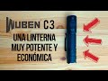 UNBOXING linterna WUBEN C3, potente y económica. Review EDC4K