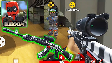 Kuboom 3D - Gameplay Walkthrough Part 94 - AK 47 Cyberhero (Android Games)