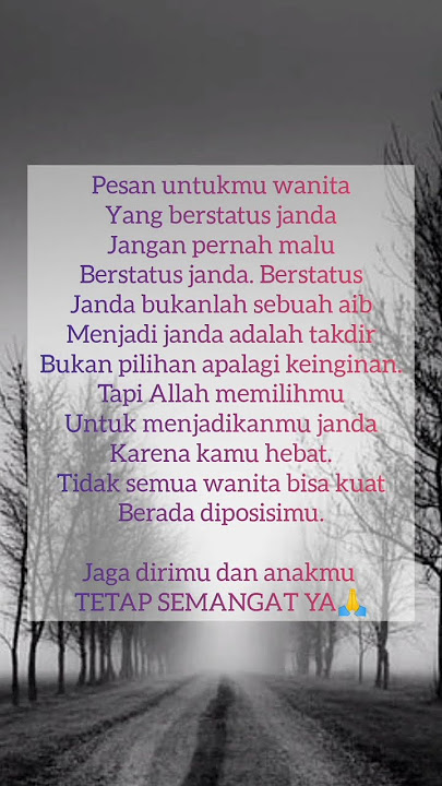 KATA MOTIVASI Pesan untukmu wanita yang berstatus janda #shortvideo