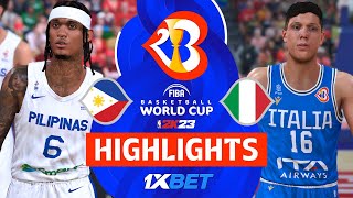 Gilas Pilipinas vs Italy FIBA World Cup 2023 NBA 2K23