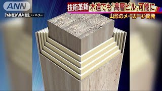 高層ビルも可能の木造建材を開発　国交省の認定も(18/01/17)