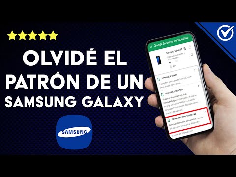 ¿Cómo quitar el patrón de un SAMSUNG GALAXY si lo olvidaste?