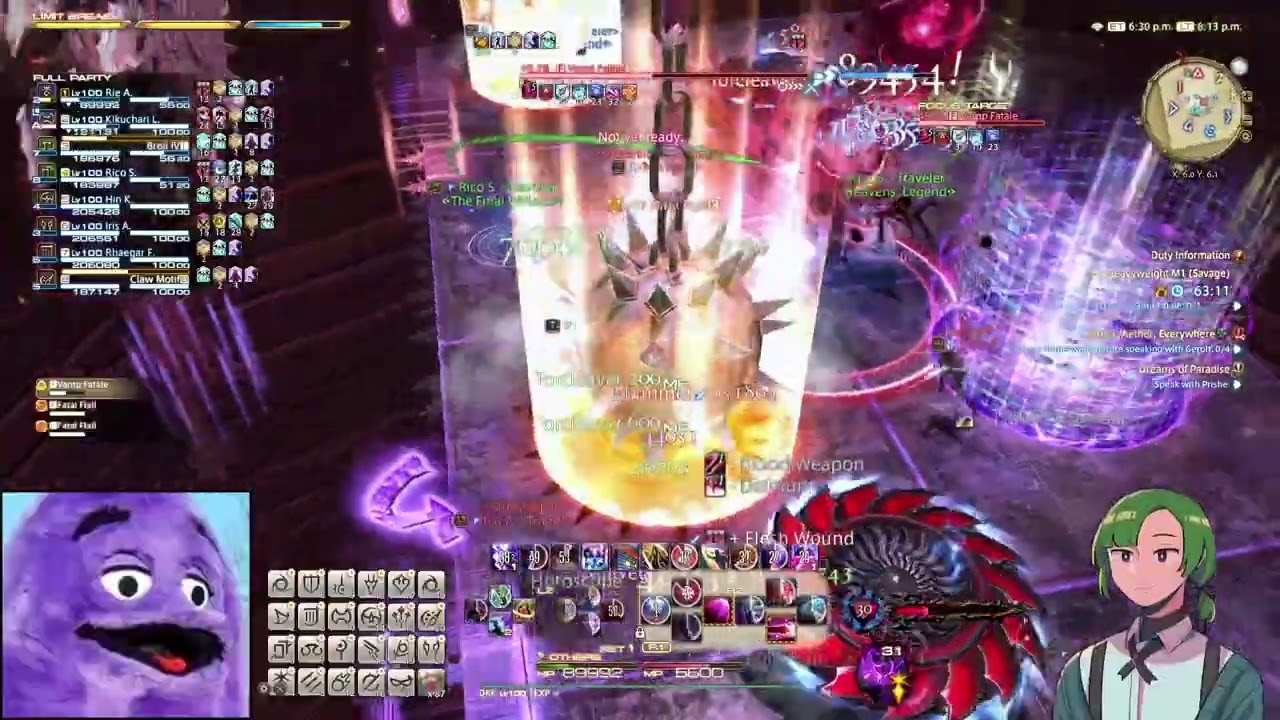 [FFXIV] M9S First Clear (DRK POV) | Team ApeEscape