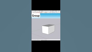 How to create a group in sketchup #tutorial #3dmodelingsoftware #sketchuptutorial