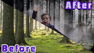 How I made this Werewolf Forest Edit (Photoshop) - GannaArt screenshot 2