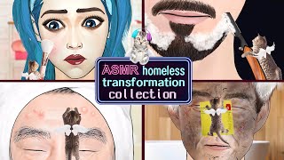 [ASMR] Homeless transformation makeup animation collection /Makeup Animation/asmr/노숙자 변신 애니메이션 모음집