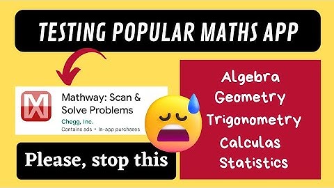 Mathway App Review | Mathway app kaise use kare | app to solve math problems