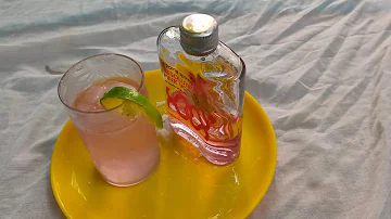 Pink vodka with Citrus homemade cocktail