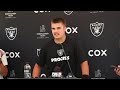 Raiders&#39; Aidan O’Connell, Gardner Minshew and Malcolm Koonce speak to media