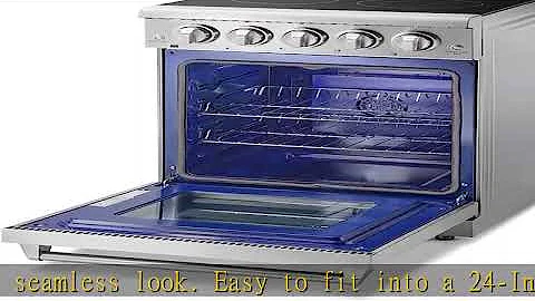 Thor Kitchen 24 in. Freestanding Electric Range HRE2401 with Convection Oven, 3.73 Cu. Ft. Capacity