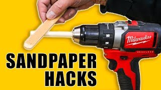 5 Quick Sandpaper Hacks - Woodworking Tips and Tricks