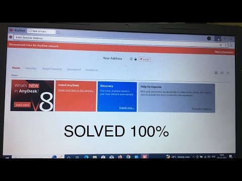 Disconnected from AnyDesk network - Any Desk Software