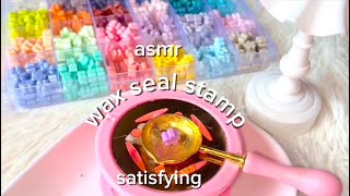 1 hour of melting wax seal stamp 🦩 ASMR + satisfying