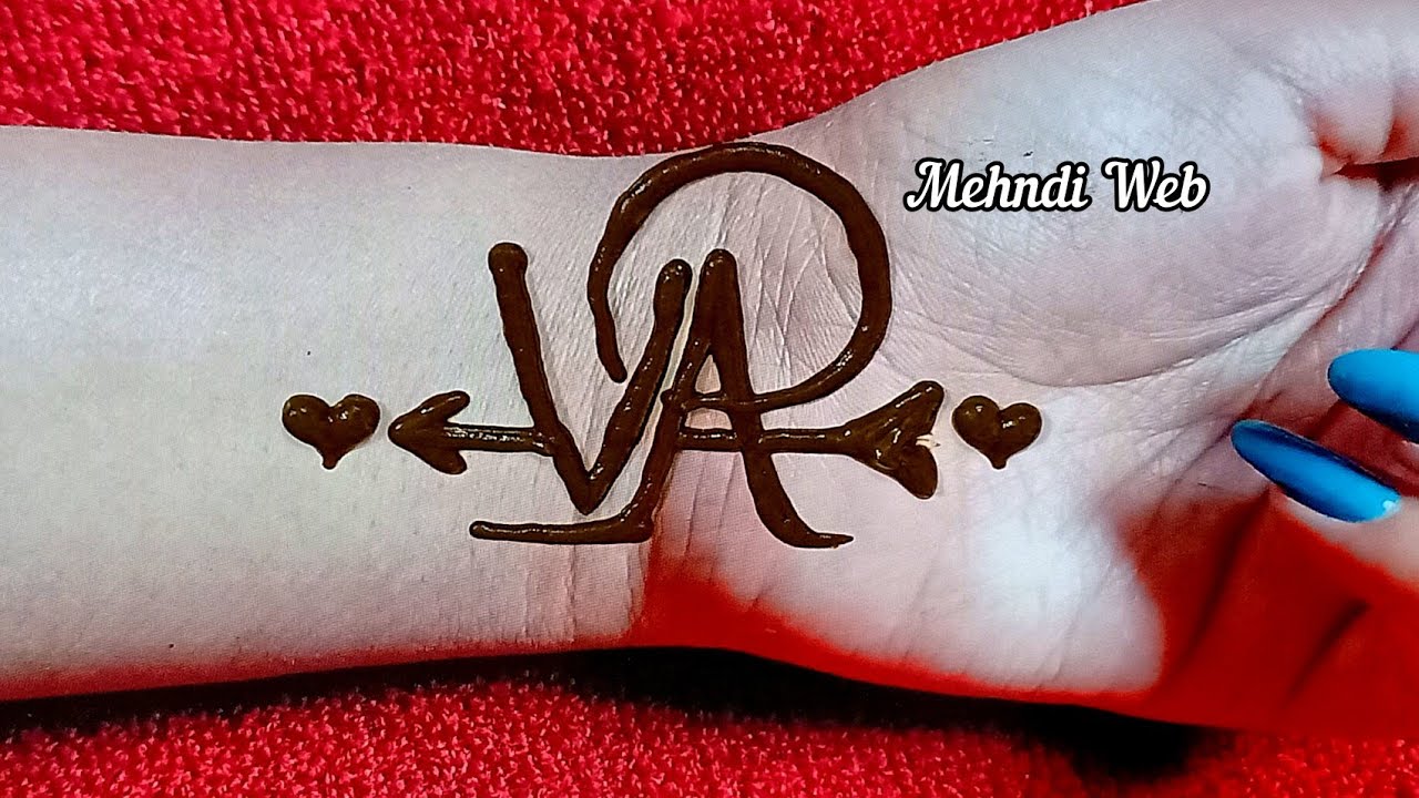 AV Couple Tattoo mehndi design  AV Tattoo mehndi design  Tattoo   YouTube