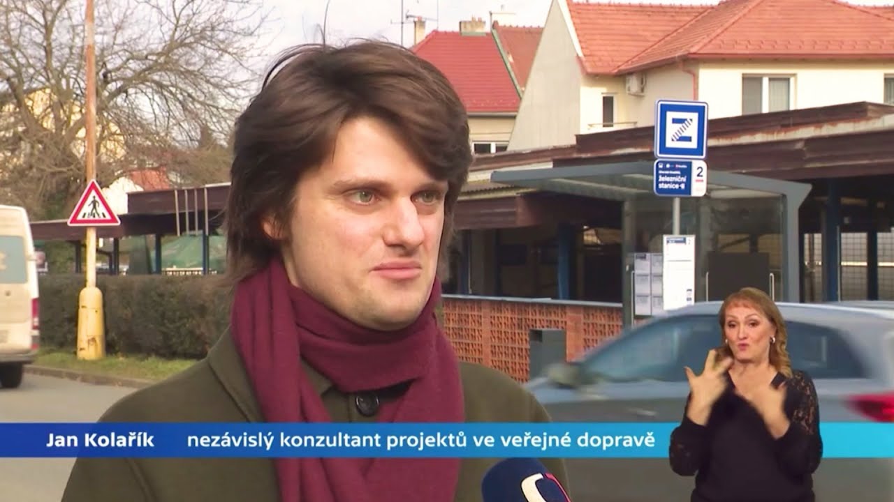 Jan Kolařík (MHDUH.cz) v České televizi ke spuštění nové MHD Uherské Hradiště — 1. 2. 2025
