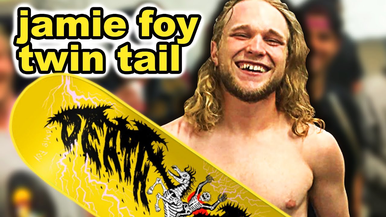 Testing JAMIE FOY's New Custom TWIN TAIL Deathwish Skateboard