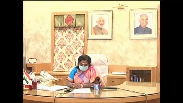 Interacting with B.R Ambedkar open University functionaries through video conference