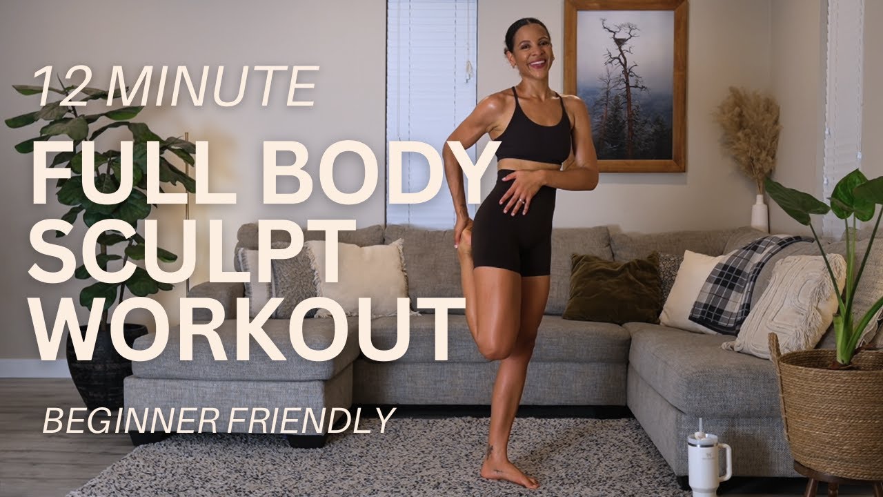 12-Minute Full Body Sculpt (Low Impact, No Equipment, Beginner Friendly)