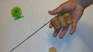 Handmade winter fishing rod 2. Correcting mistakes.