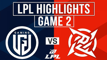 LGD vs NIP Highlights Game 2 | LPL 2025 Split 3 | LGD Gaming vs Ninjas in Pyjamas