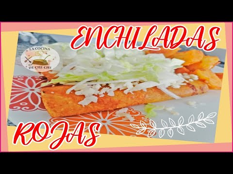 Enchiladas Rojas con Queso ;-) Receta Tradicional Mexicana.