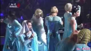 [loveheenim][Fancam] 141122 Super Junior SS6 Beijing Frozen Contest Rokkugo Heechul Focus