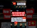 Boss GM-800, How To Bend ANY Synth Tone On Boss GM800 #bosspedals
