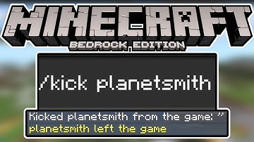 NEW Kick & Ban Commands Coming in Minecraft Bedrock 1.16