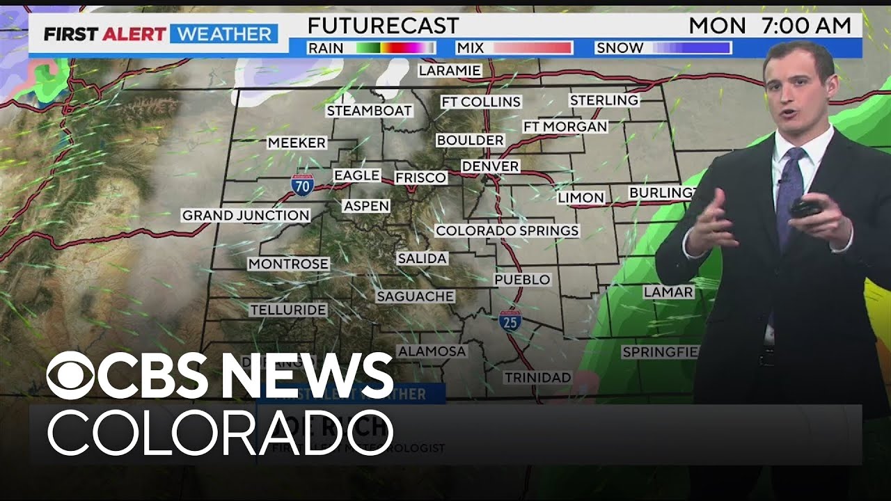 Snow showers possible Tuesday in Denver, cooler temperatures - YouTube